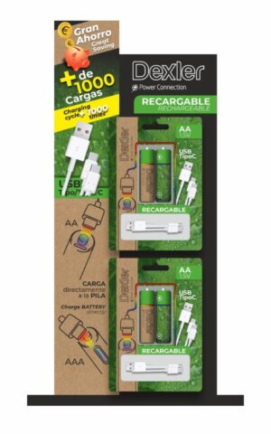 Expositor de Pilas 2 ganchos