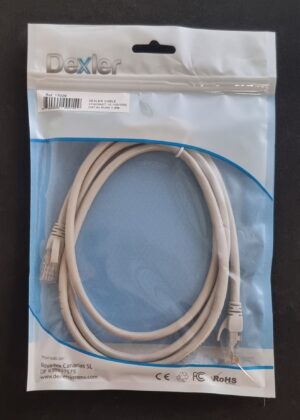 Cable ETHERNET 10/100/1000 CAT6+RJ45 1,5m.