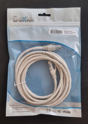 Cable ETHERNET 10/100/1000 CAT6+RJ45 3m.