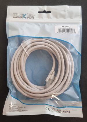 Cable ETHERNET 10/100/1000 CAT6+RJ45 5m.