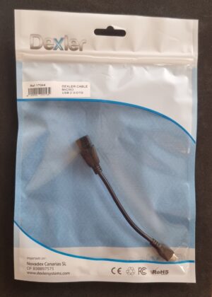 Cable OTG Microusb a USB2.0 H 12cm