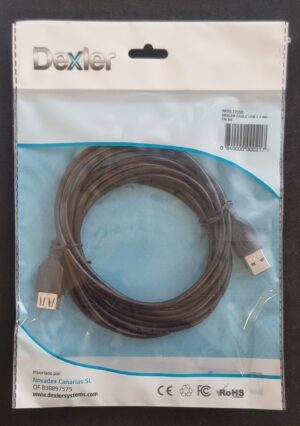 Cable DEXLER  EXTENSIÓN USB2.0 AM-FM 3m