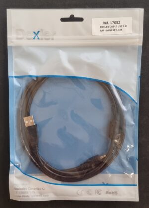 Cable USB2.0 AM a Miniusb 1,5m.