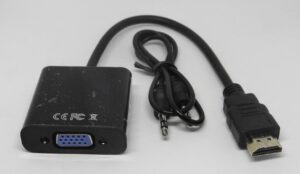 Adaptador HDMI M a VGA H con minijack 25cm