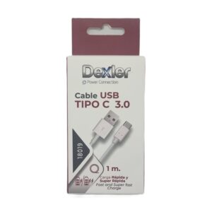 Cable USB3.0 a Tipo C. Transferencia+Carga (3A)/1m.