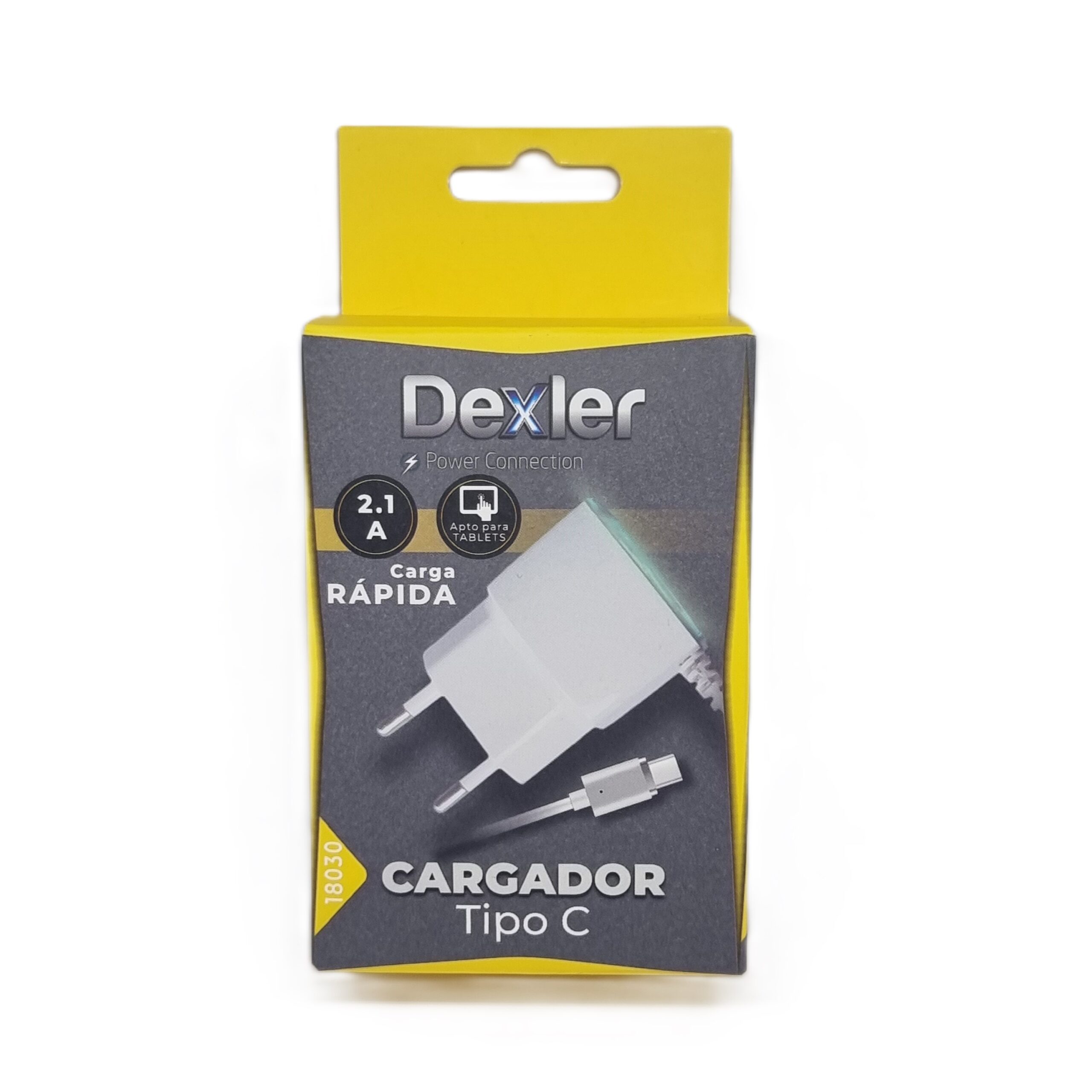 Cargador TIPO C de pared 5V 2A con cable de 1,2 m.