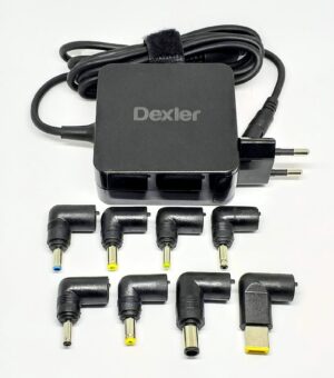 CARGADOR UNIVERSAL AUTOMATICO DE 65W CON 8 CONECTORES