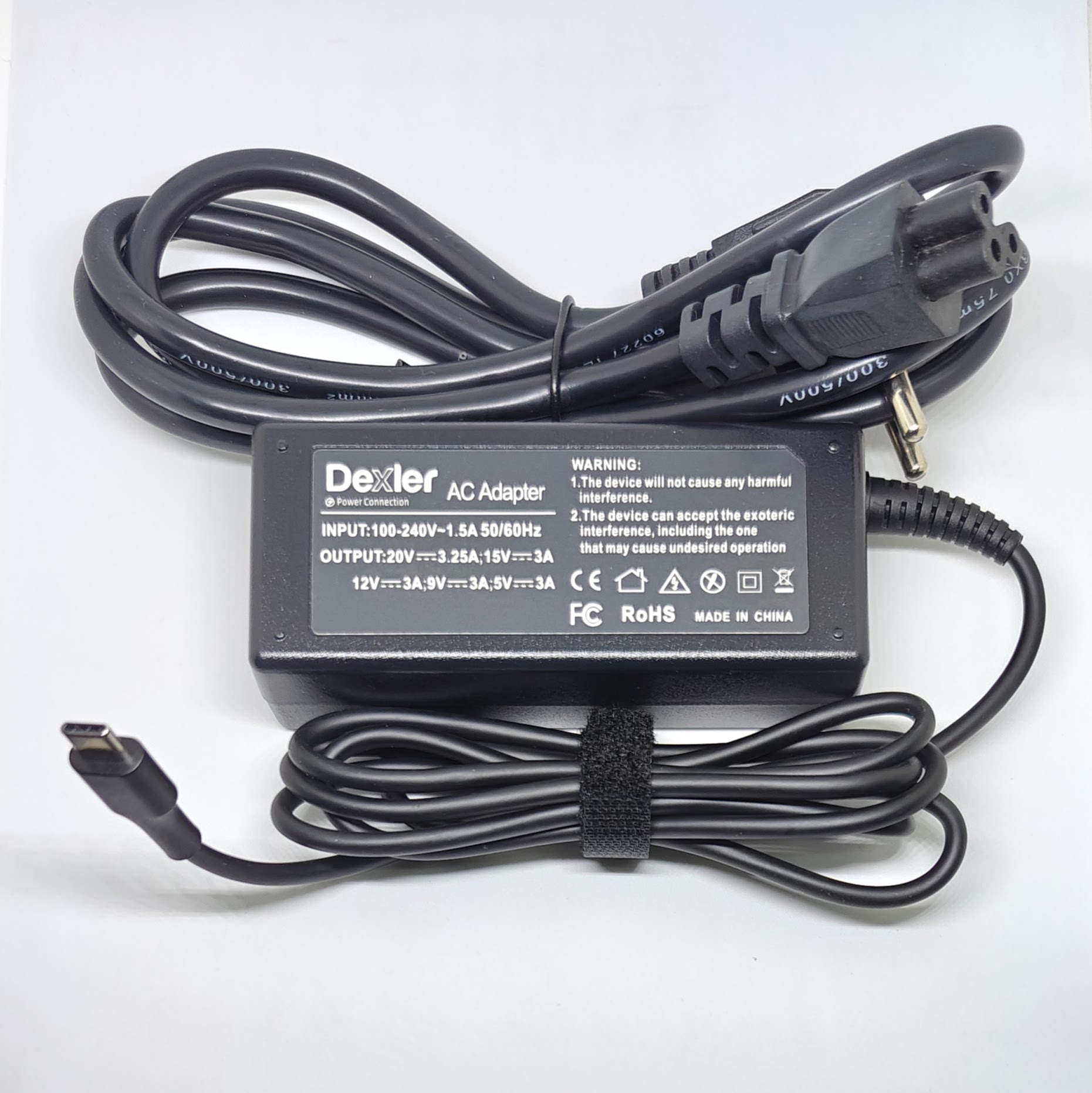 CARGADOR GENERICO TIPO C 60W AUTOMÁTICO HP/Dell/Asus/Lenovo