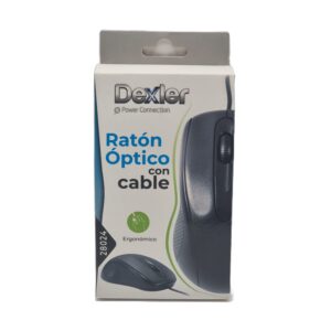 Ratón óptico negro 28024 Dexler