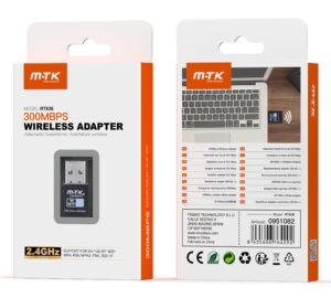 Mini Adaptador Wifi USB2.0 300Mbps 2.4GHz