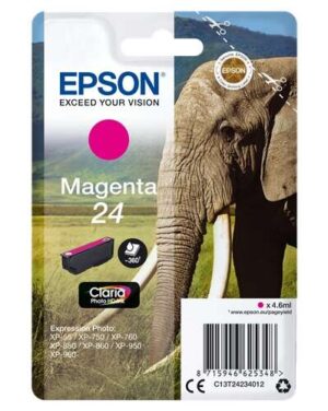 Epson T2423 (24) Magenta Cartucho de Tinta Original - C13T24234012