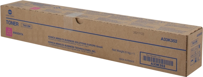 Konica Minolta TN512 Magenta Cartucho de Toner Original - TN512M/A33K352