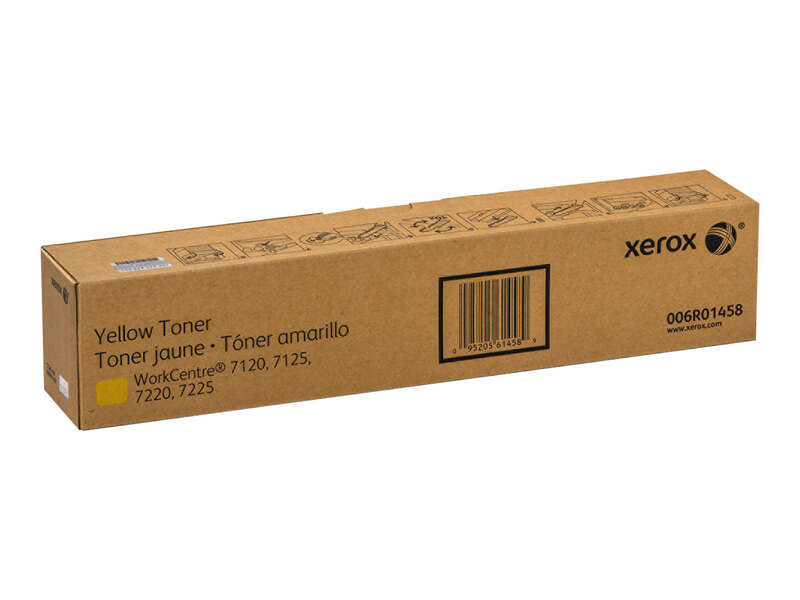 Xerox WorkCentre 7120/7125/7220/7225 Amarillo Cartucho de Toner Original - 006R01458