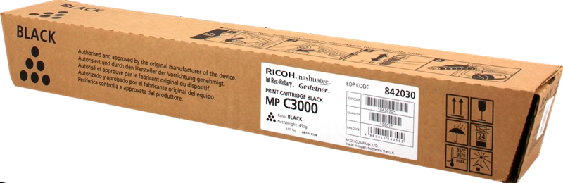 Ricoh Aficio MP-C2500/MP-C3000 Negro Cartucho de Toner Original - 888640/888636/842030