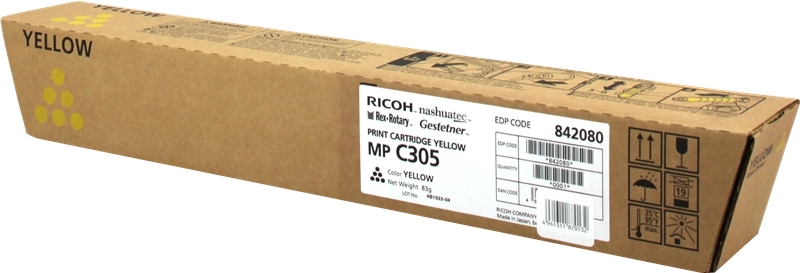 Ricoh Aficio MP-C305/MP-C305SPF Amarillo Cartucho de Toner Original - 842080/841597/MPC305E