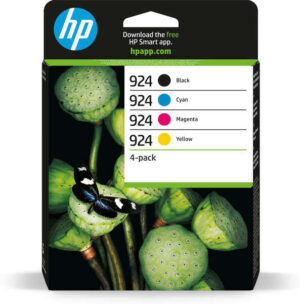 HP 924 PACK 4 Cartuchos de Tinta Originales - 6C3Z1NE