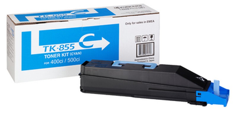 Kyocera TK855 Cyan Cartucho de Toner Original - 1T02H7CEU0/TK855C