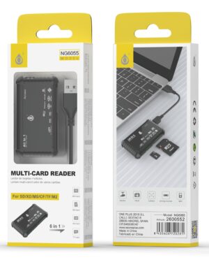 Multi Lector de tarjetas 6 in 1: SD/XD/MS/CF/TF/M2