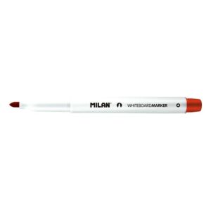 Milan Rotuladores para Pizarra Blanca con Punta Redonda - Punta 3.7 mm - Tinta a Base de Alcohol - Borrable en Seco - Color Rojo