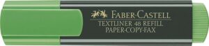 Faber-Castell Rotulador Marcador Fluorescente Textliner 48 - Punta Biselada - Trazo entre 1.2mm y 5mm - Tinta con Base de Agua - Color Verde