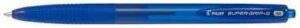 Pilot Boligrafo de Bola Retractil SuperGrip G - Punta Redonda 1.0mm - Trazo 0.4mm - Tinta de Aceite - Grip Ergonomico - Color Azul