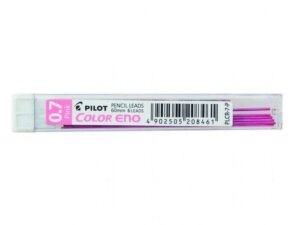 Pilot Pack de 6 Minas para Portaminas Color Eno H-197 0.7mm - Minas Color Rosa