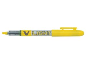 Pilot V-Light Rotulador Marcador - Punta Biselada 3.60mm - Trazo de 3.30mm - Color Amarillo
