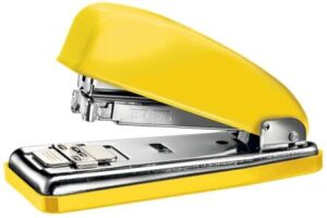 Petrus 226 WOW Grapadora Metalica + Caja de 200 Grapas - Hasta 30 Hojas - Grapado Cerrado, Abierto y Clavado - Color Amarillo