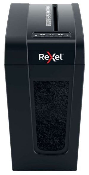 Rexel Secure X8-SL Whisper-Shred Destructora de Papel Manual Corte en Particulas P-4 - Bajo Ruido - Destruye hasta 8 Hojas - Papelera de 14L - Color Negro