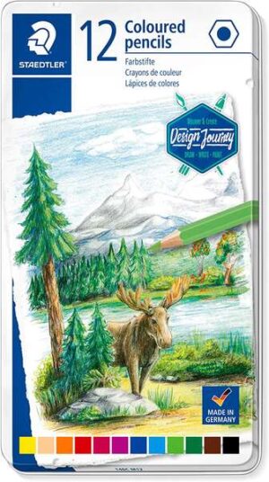 Staedtler 146C Pack de 12 Lapices de Colores - Mina Suave - Colores Surtidos