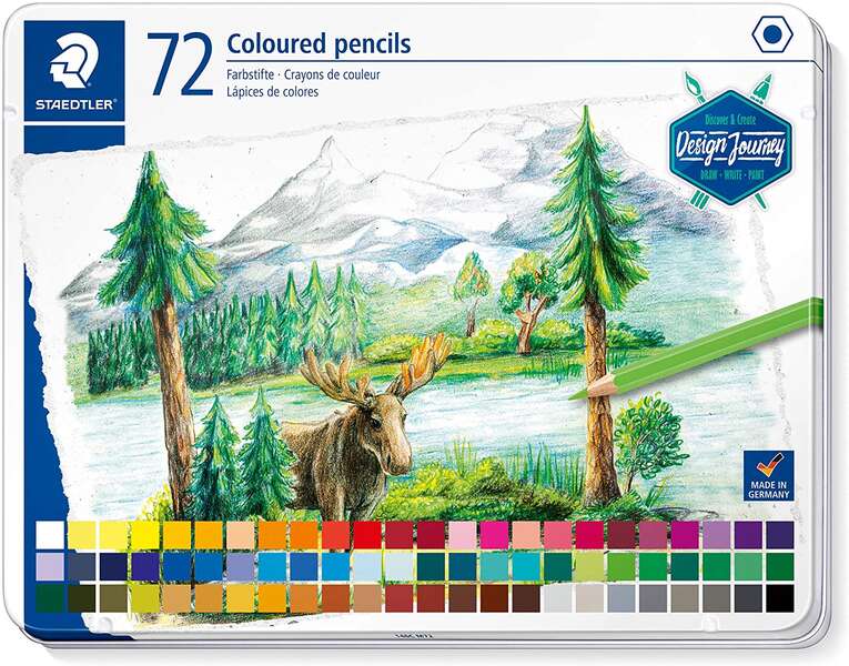 Staedtler 146C Pack de 72 Lapices de Colores - Mina Suave - Colores Surtidos