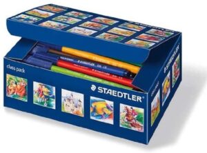 Staedtler Noris 326 Pack de 100 Rotuladores de Punta Fina - Trazo 1mm Aprox - Tinta Base de Agua - Colores Surtidos