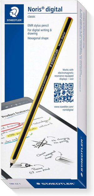 Staedtler Noris Digital Pack de Lapiz Digital + 5 Puntas de Recambio - Superficie Antideslizante - No Necesita Carga