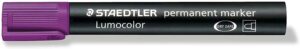 Staedtler Lumocolor 352 Rotulador Permanente - Punta Redonda - Trazo 2mm Aprox - Capuchon con Clip - Secado Rapido - Color Violeta