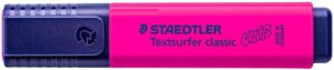 Staedtler Textsurfer Classic 364 Marcador Fluorescente - Punta Biselada 1 - 5mm Aprox - Secado Rapido - Color Magenta