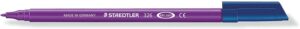 Staedtler Noris 326 Rotulador de Punta Fina - Trazo 1mm Aprox - Tina Base de Agua - Color Violeta