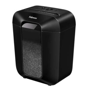 Fellowes LX41 Destructora de Papel Manual Minicorte P-4 - Destruye hasta 11 Hojas - Papelera de 17L - Color Negro