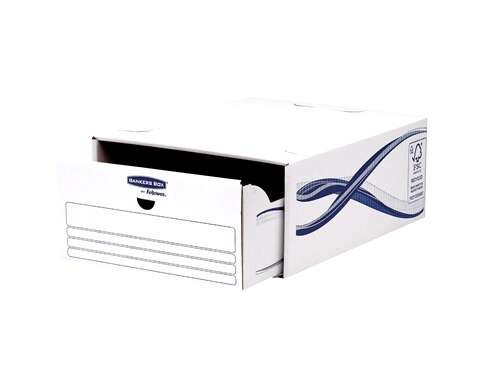 Fellowes Bankers Box Basic Pack de 5 Cajones Archivadores - Carton Reciclado Certificacion FSC