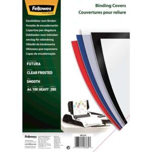Fellowes Pack de 100 Portadas de Polipropileno A4 - 280 Micras - Muy Resistentes - Transparente