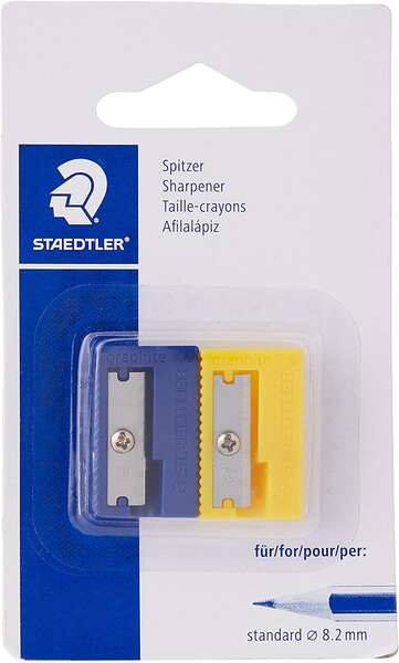 Staedtler 510 50 Sacapuntas de Plástico - Angulo de Afilado 23º - 1 Agujero