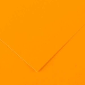 Canson Guarro Pack de 25 Cartulinas Iris de 185g - 50x65cm - Color Naranja Fluo