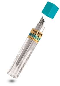 Pentel Hi-Polymer Tubo de 12 Minas de Grafito - Dureza HB - Trazo 0.7mm - Alta Resistencia
