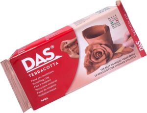 Das Pasta para Modelar - 1kg - Facil de Trabajar - Seca al Aire - Color Terracota
