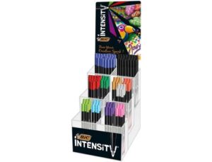 Bic Intensity Fine Expositor de 192 Rotuladores - Punta Fina de 0.8mm - Trazo de 0.4mm - Colores Surtidos
