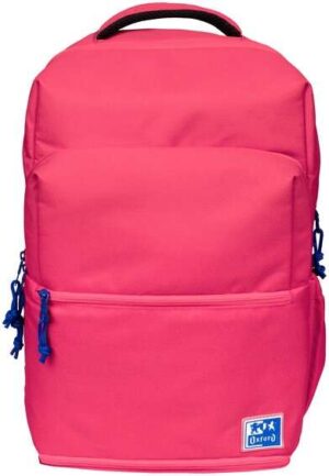 Oxford +LB B-Out Mochila Escolar - Compartimento Isotermico - Cremallera Expandible - Tirantes Acolchados y Ajustables - Tamaño 42x30x15-20cm - Color Rosa