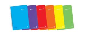 Enri Plus Cuaderno Espiral Formato Cuarto Liso - 80 Hojas 90gr - Cubierta de Plastico - Colores Surtidos