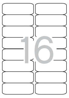 Apli Etiquetas Blancas Permanentes 99.1 x 34.0mm 500 Hojas