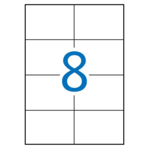 Apli Etiquetas Blancas Permanentes 105.0 x 74.0mm 10 Hojas