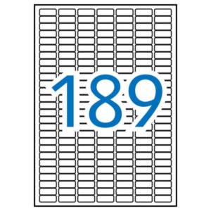 Apli Etiquetas Blancas Opacas 25.4 x 10.0mm 20 Hojas