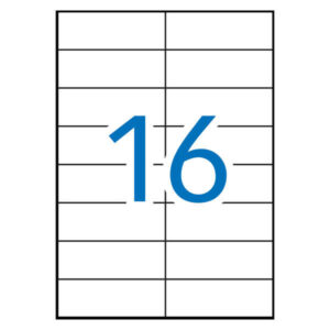 Apli Pack de 1.600 Etiquetas Rectangulares 105 x 37mm - 100 Hojas por 16 Etiquetas - Adhesivo Permanente - Cantos Rectos - Color Verde